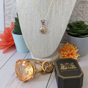 Juicy Couture Locket and Key/Purse Fob